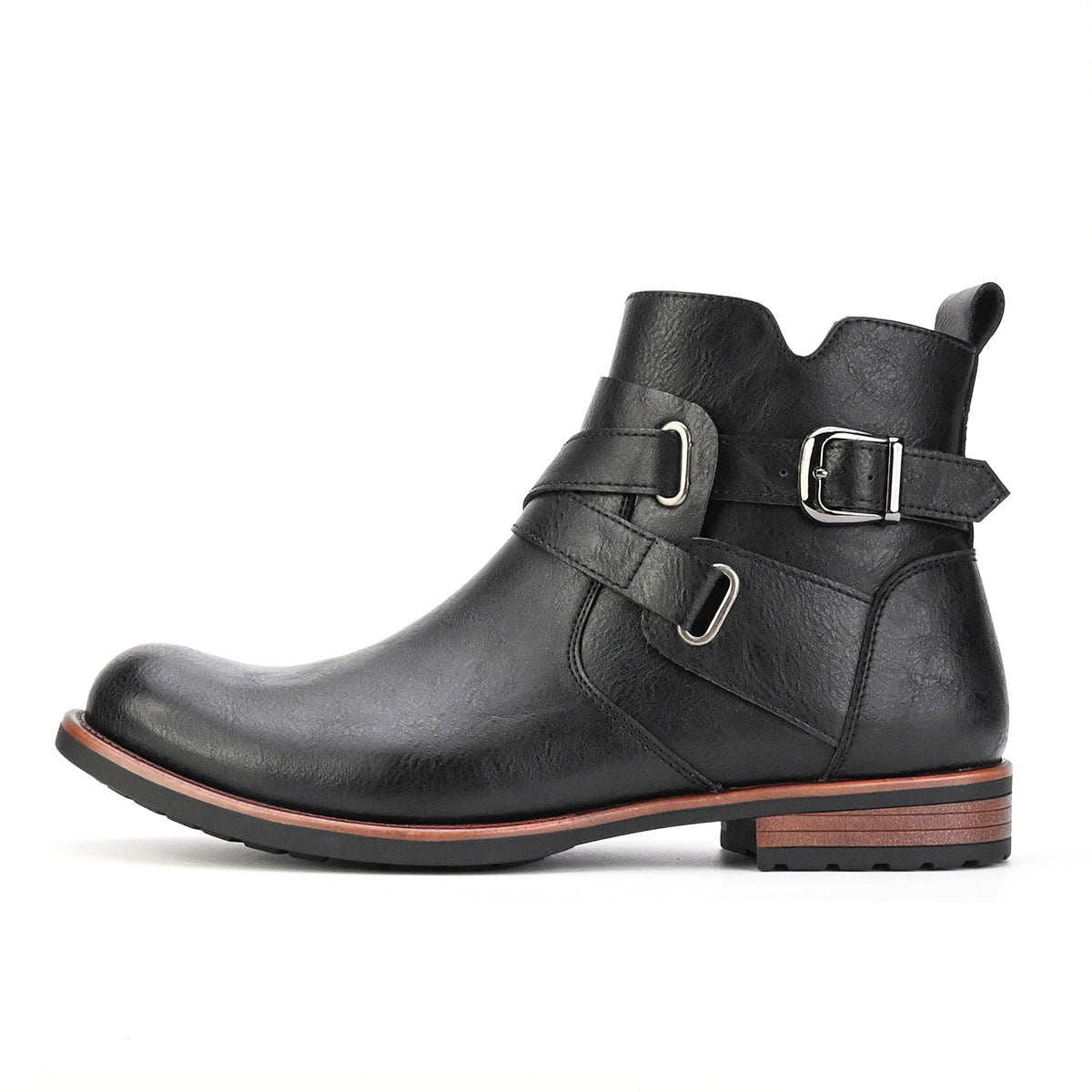 Men's British Style Low Heel Retro Boots Daily Leisure Boots