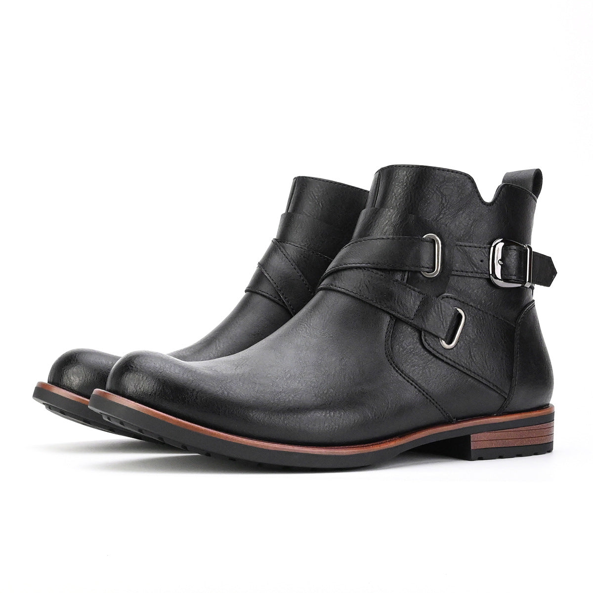 Men's British Style Low Heel Retro Boots Daily Leisure Boots