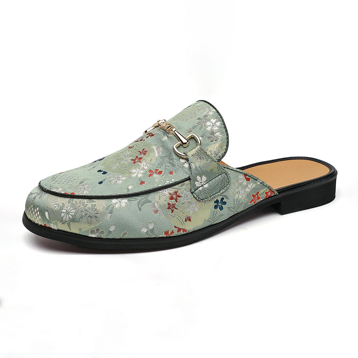 Men's Cross-Border Half Slippers Casual Fashion All-Matching Slip-on Casual Mules Loafers