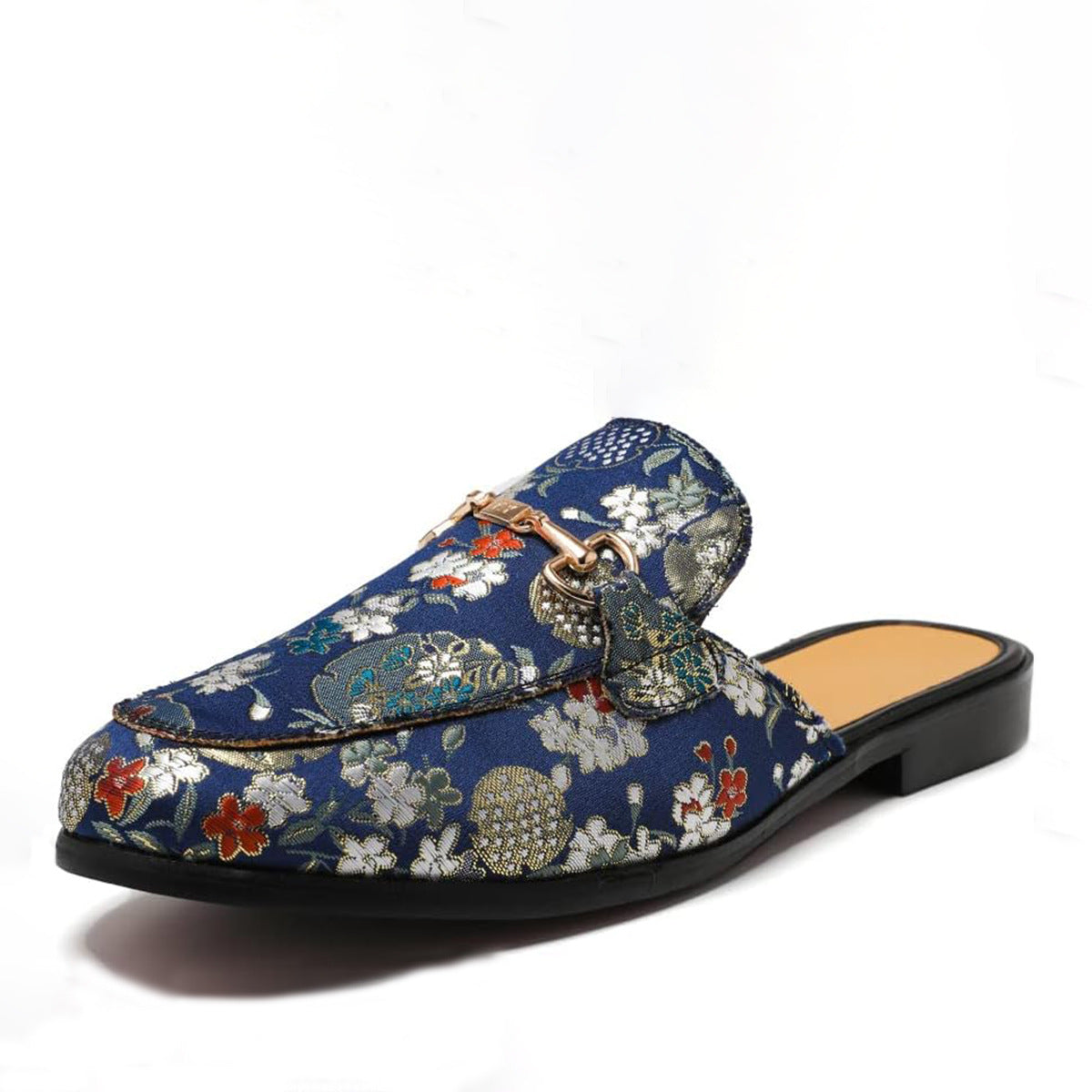 Men's Cross-Border Half Slippers Casual Fashion All-Matching Slip-on Casual Mules Loafers
