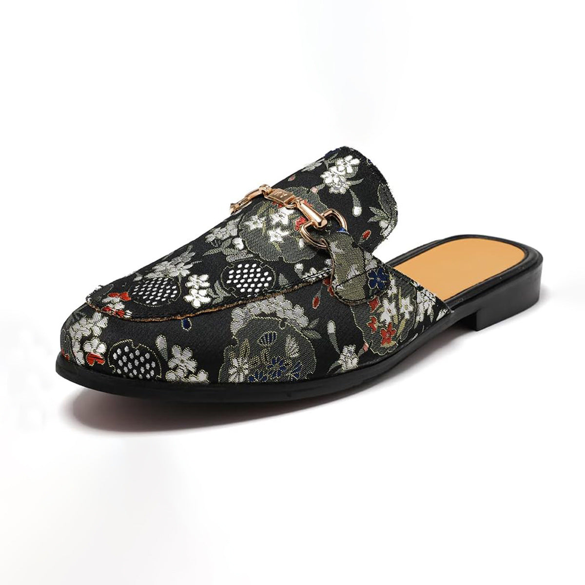 Men's Cross-Border Half Slippers Casual Fashion All-Matching Slip-on Casual Mules Loafers