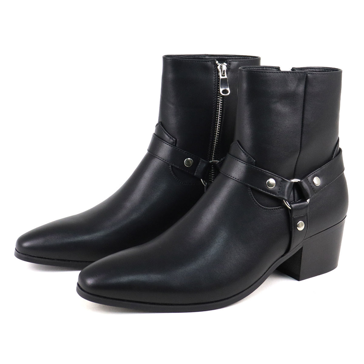 Men's Chelsea Boots Pointed Toe European and American Buckle British
