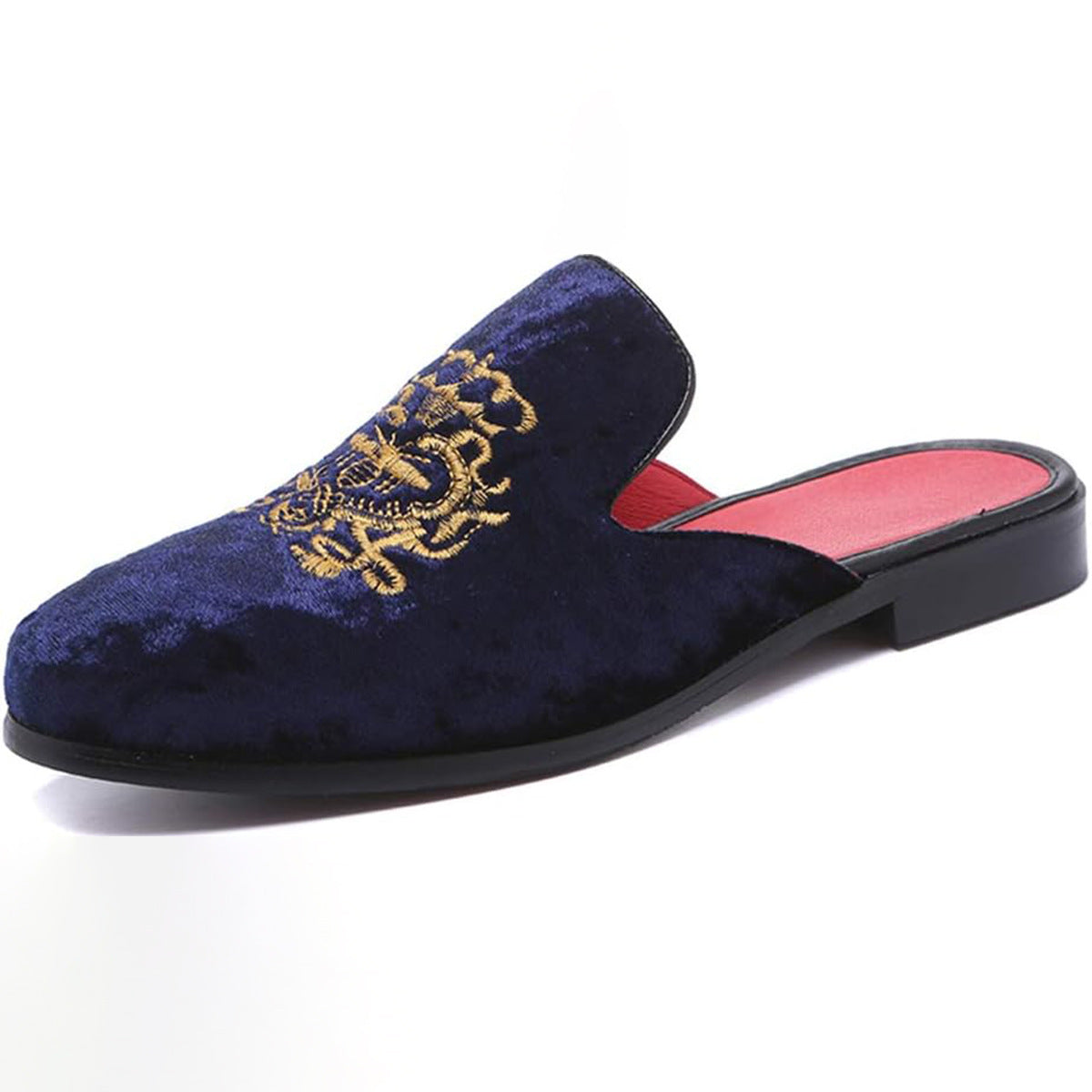 Men's Cross-Border Half Slippers Casual Fashion All-Matching Slip-on Casual Mules Loafers