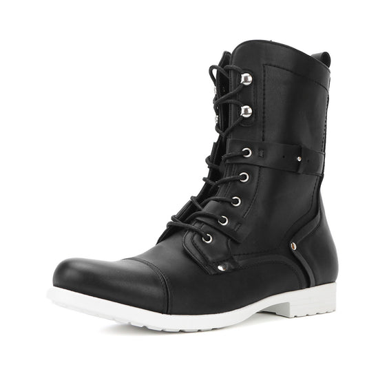 Cross-Border Plus Size Hot-Selling Retro Men's Motorcycle Boots Multi-Color US Size