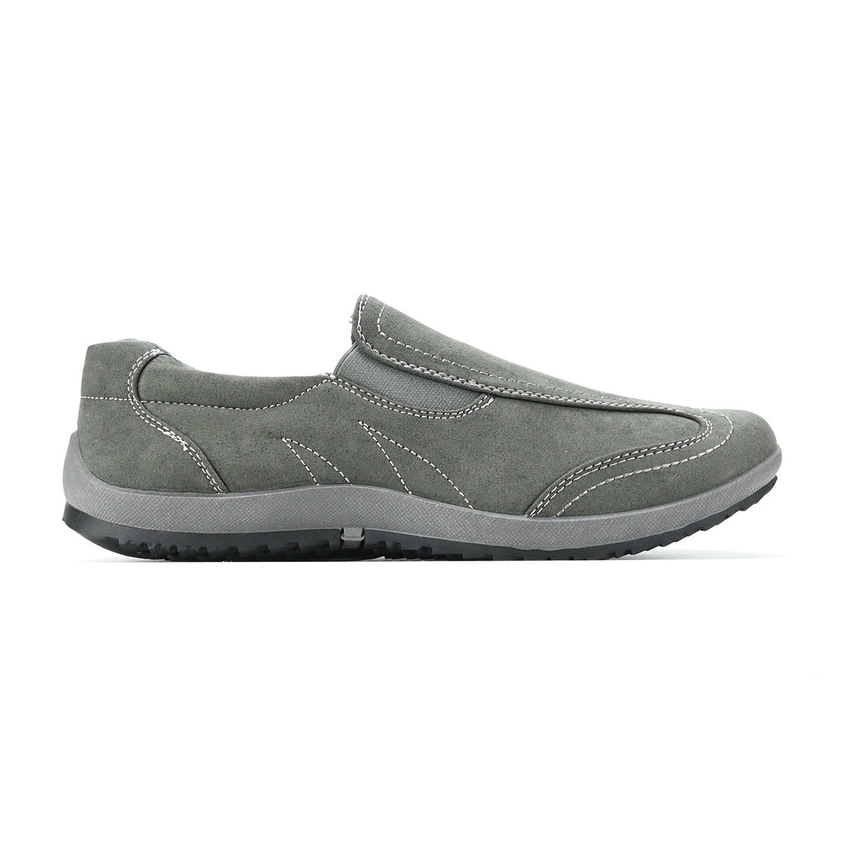 Men's Casual Soft Sole Leather Shoes Slip-on Comfortable Breathable Outdoor Walking Boots
