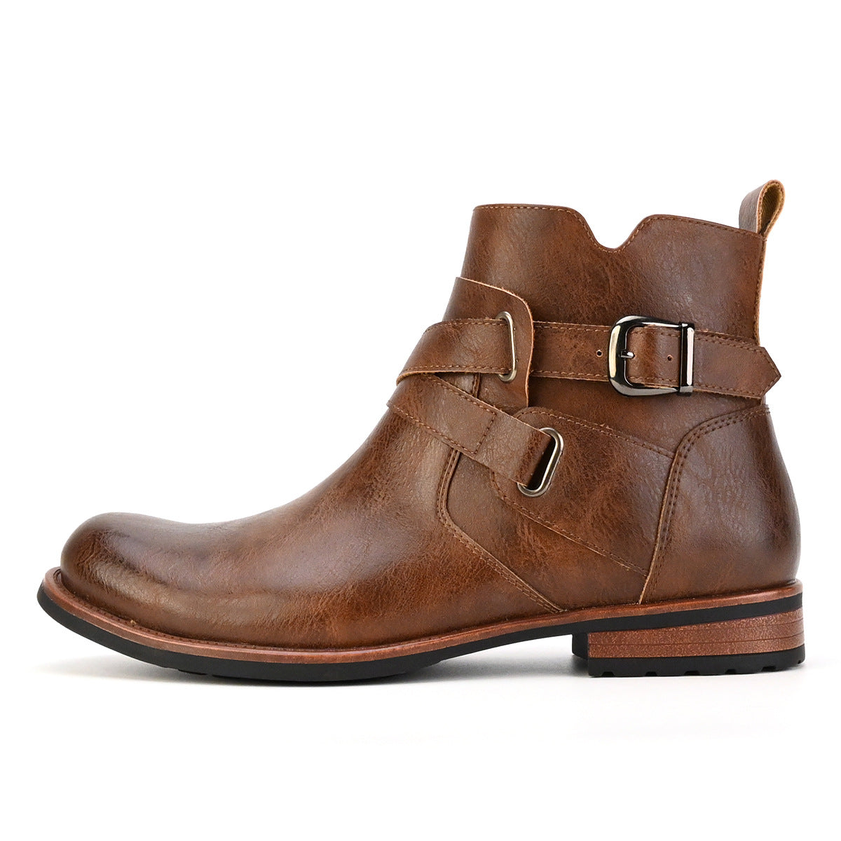Men's British Style Low Heel Retro Boots Daily Leisure Boots