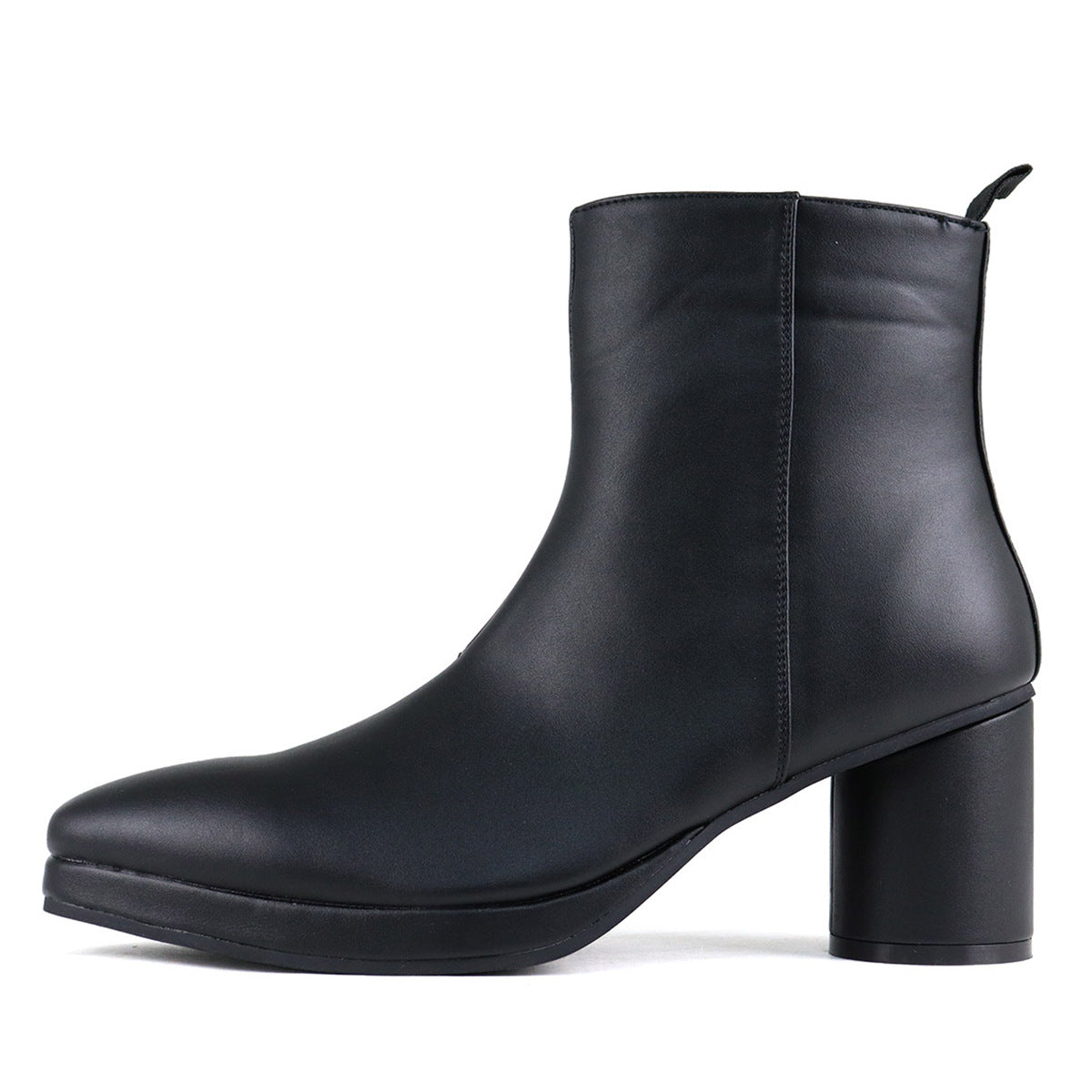 Martin Boots Chunky Heel Platform Pointed Toe Shoes Business Fashion