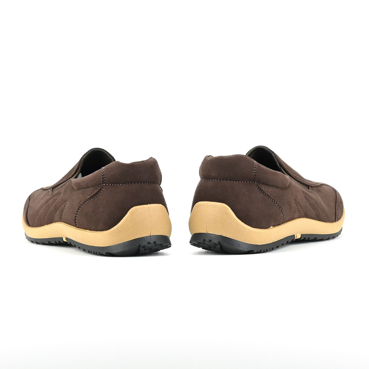 Men's Casual Soft Sole Leather Shoes Slip-on Comfortable Breathable Outdoor Walking Boots