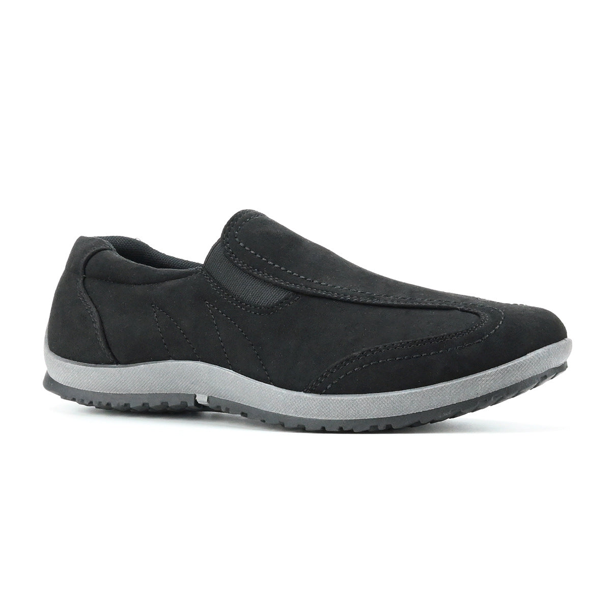 Men's Casual Soft Sole Leather Shoes Slip-on Comfortable Breathable Outdoor Walking Boots