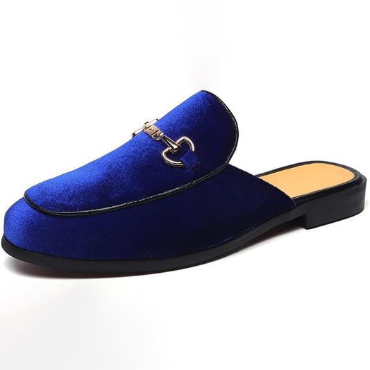 Men's Cross-Border Half Slippers Casual Fashion All-Matching Slip-on Casual Mules Loafers