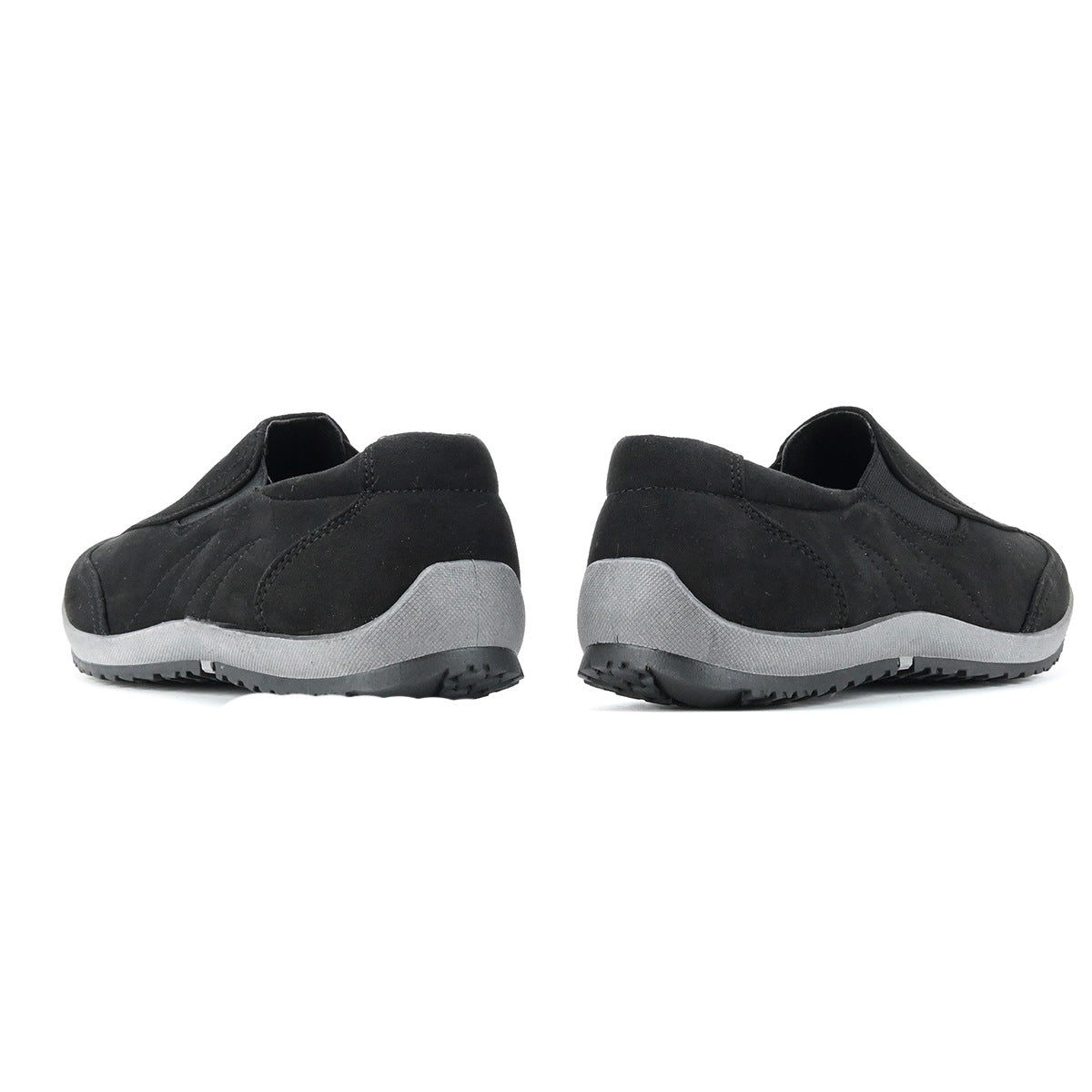 Men's Casual Soft Sole Leather Shoes Slip-on Comfortable Breathable Outdoor Walking Boots