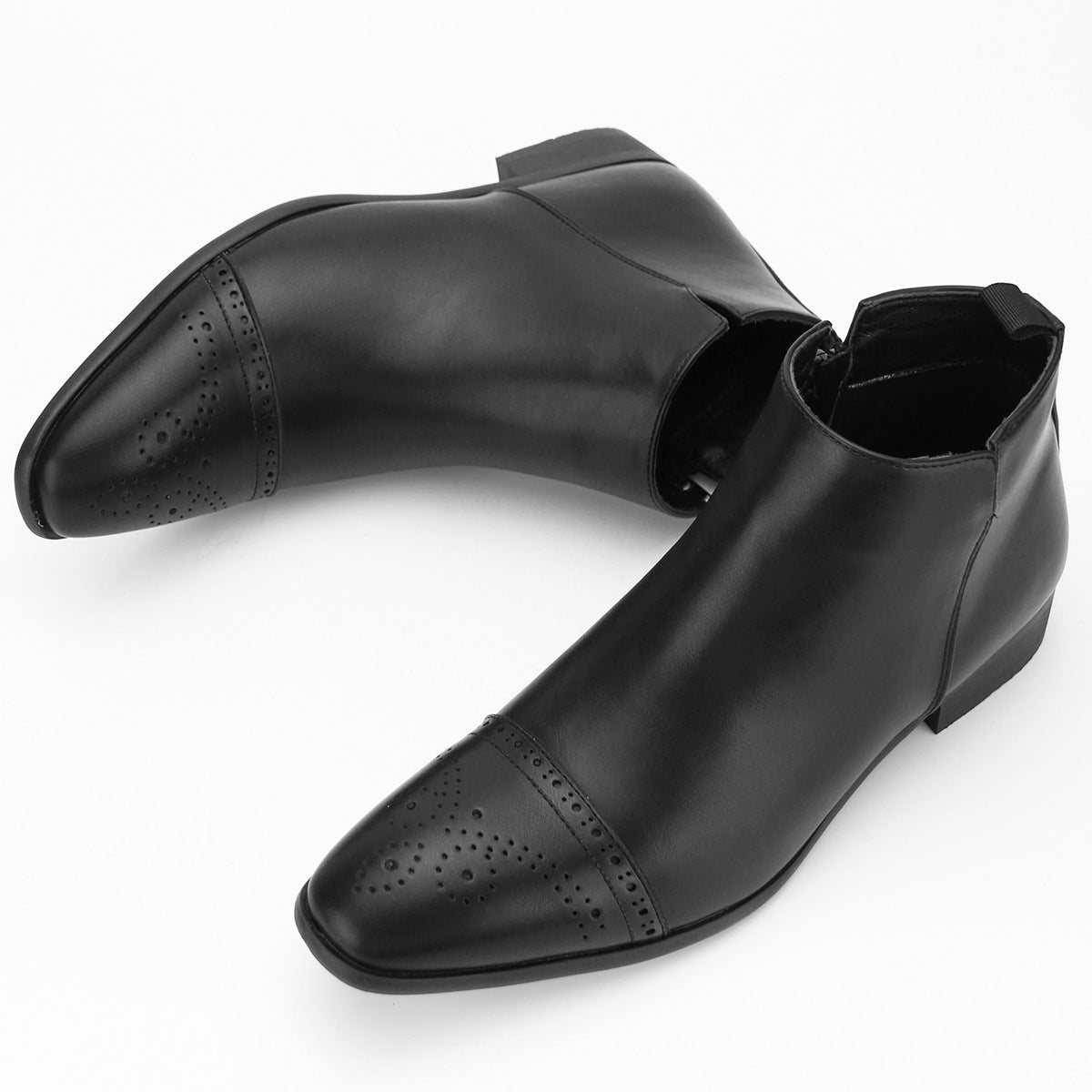 Cross-border Plus Size Men's Shoes Color Polished Retro Chelsea Boots Amazon Independent Station