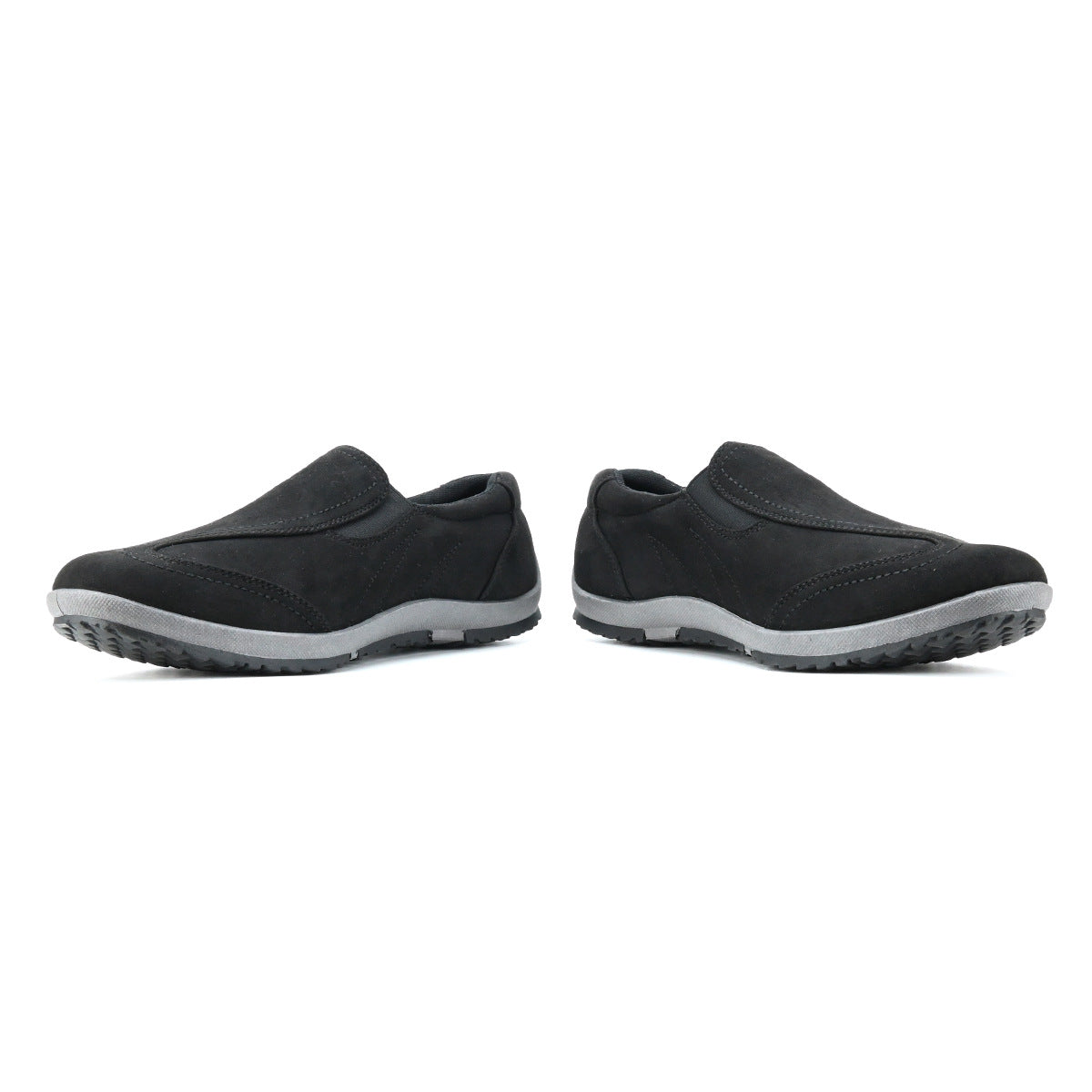 Men's Casual Soft Sole Leather Shoes Slip-on Comfortable Breathable Outdoor Walking Boots