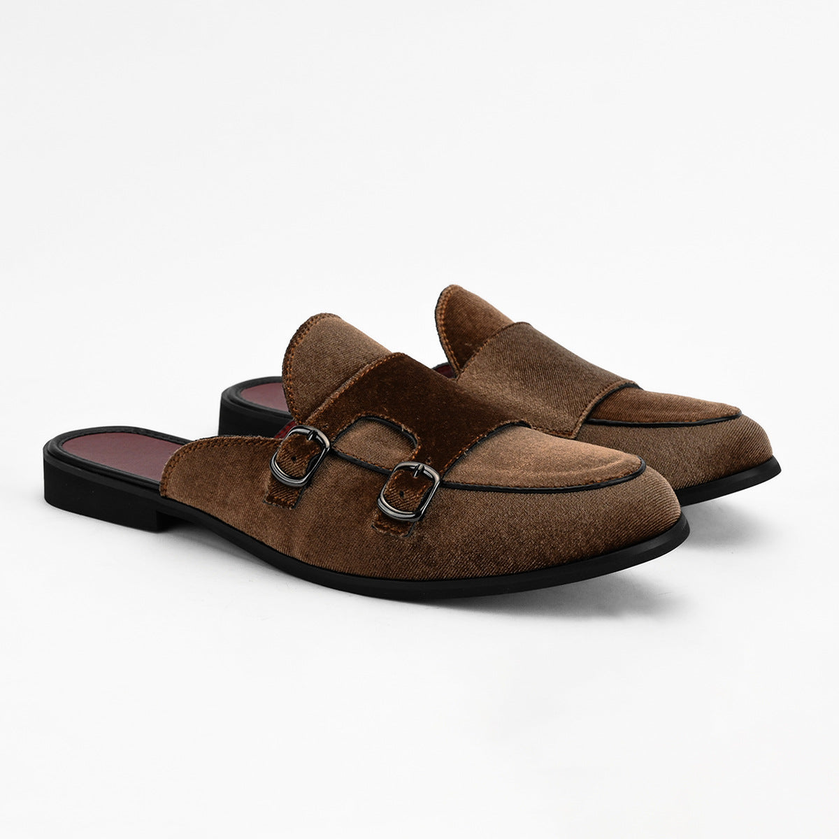 Men's Cross-Border Half Slippers Casual Fashion All-Matching Slip-on Casual Mules Loafers