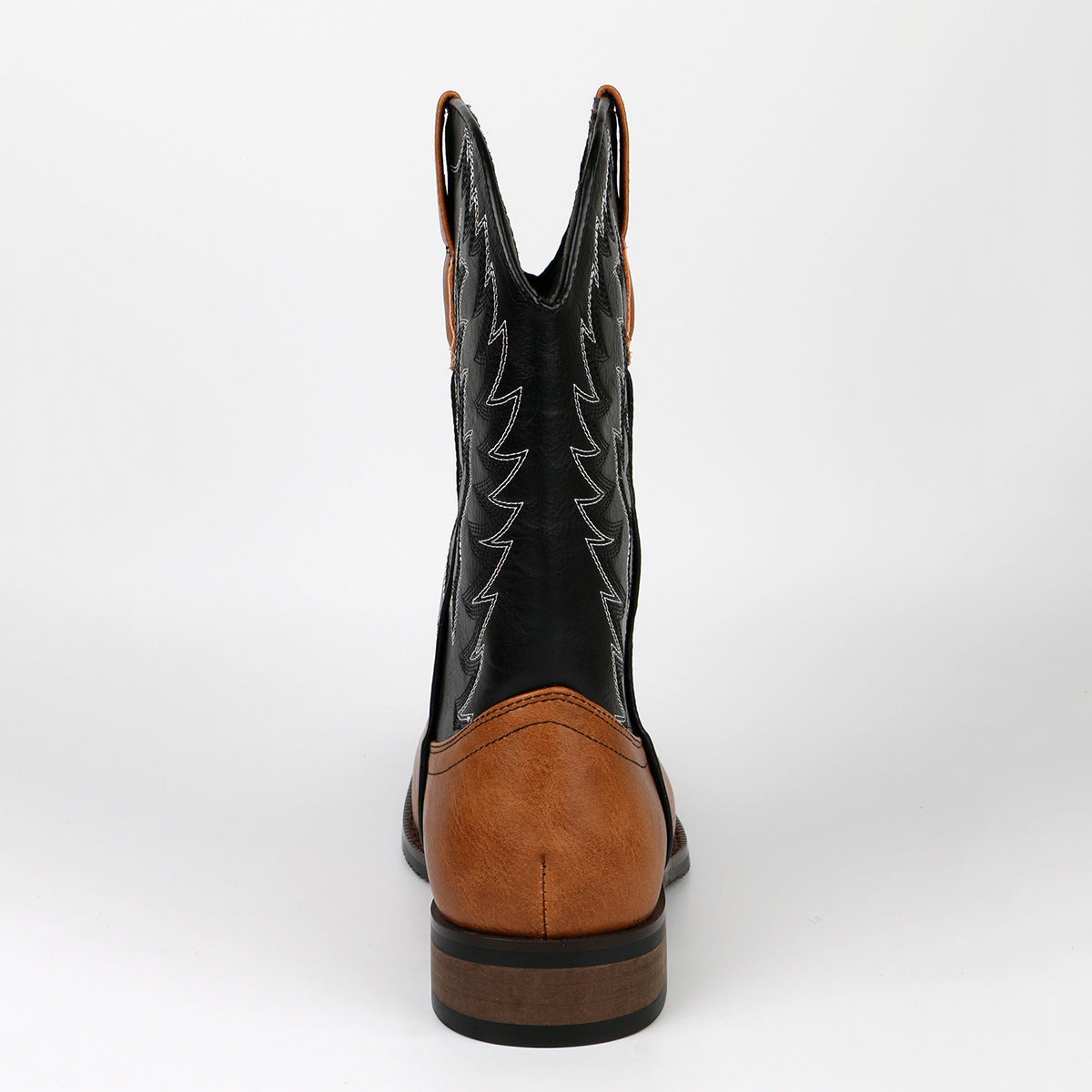 Western Cowboy European and American Desert Knight Boots Embroidery V Mouth