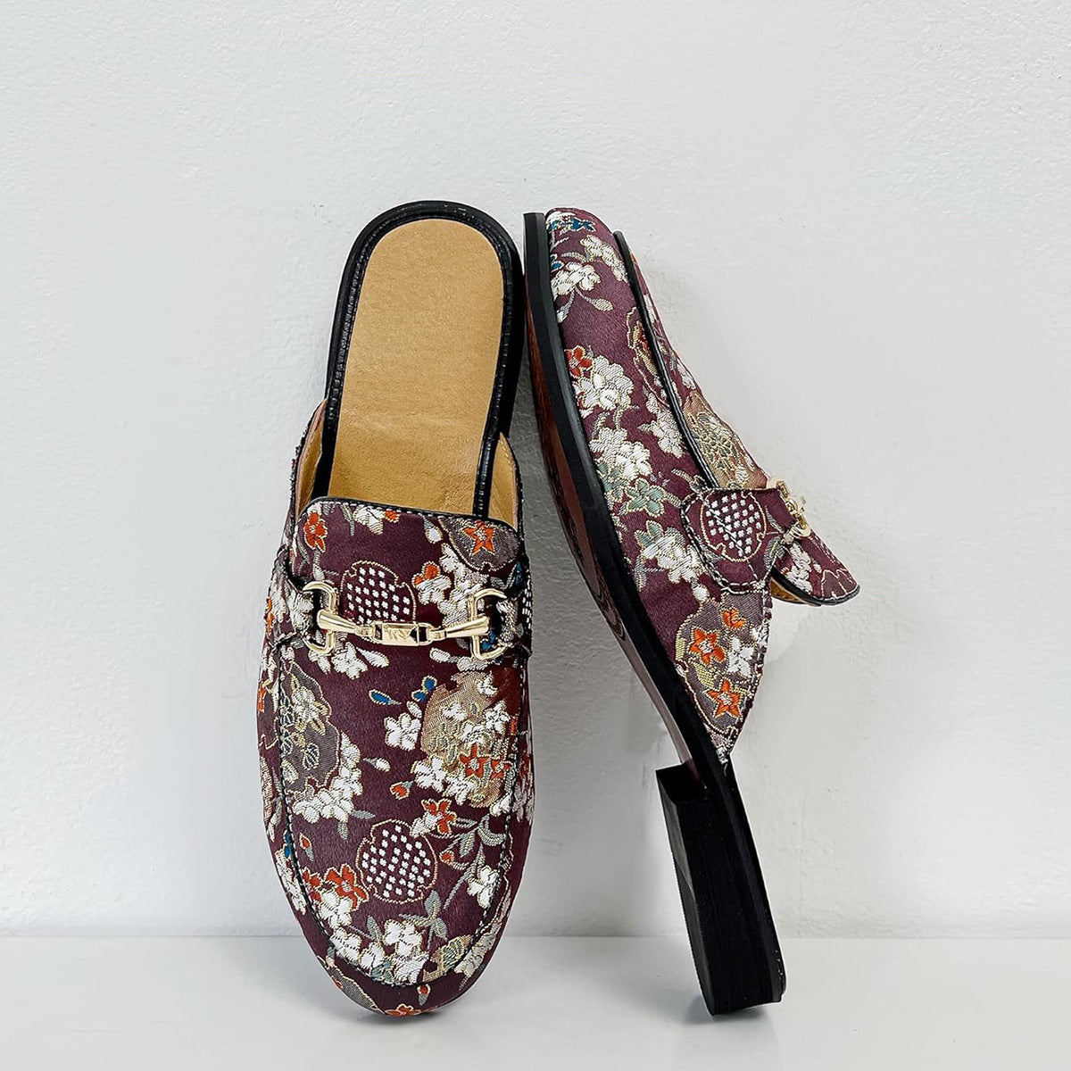 Men's Cross-Border Half Slippers Casual Fashion All-Matching Slip-on Casual Mules Loafers