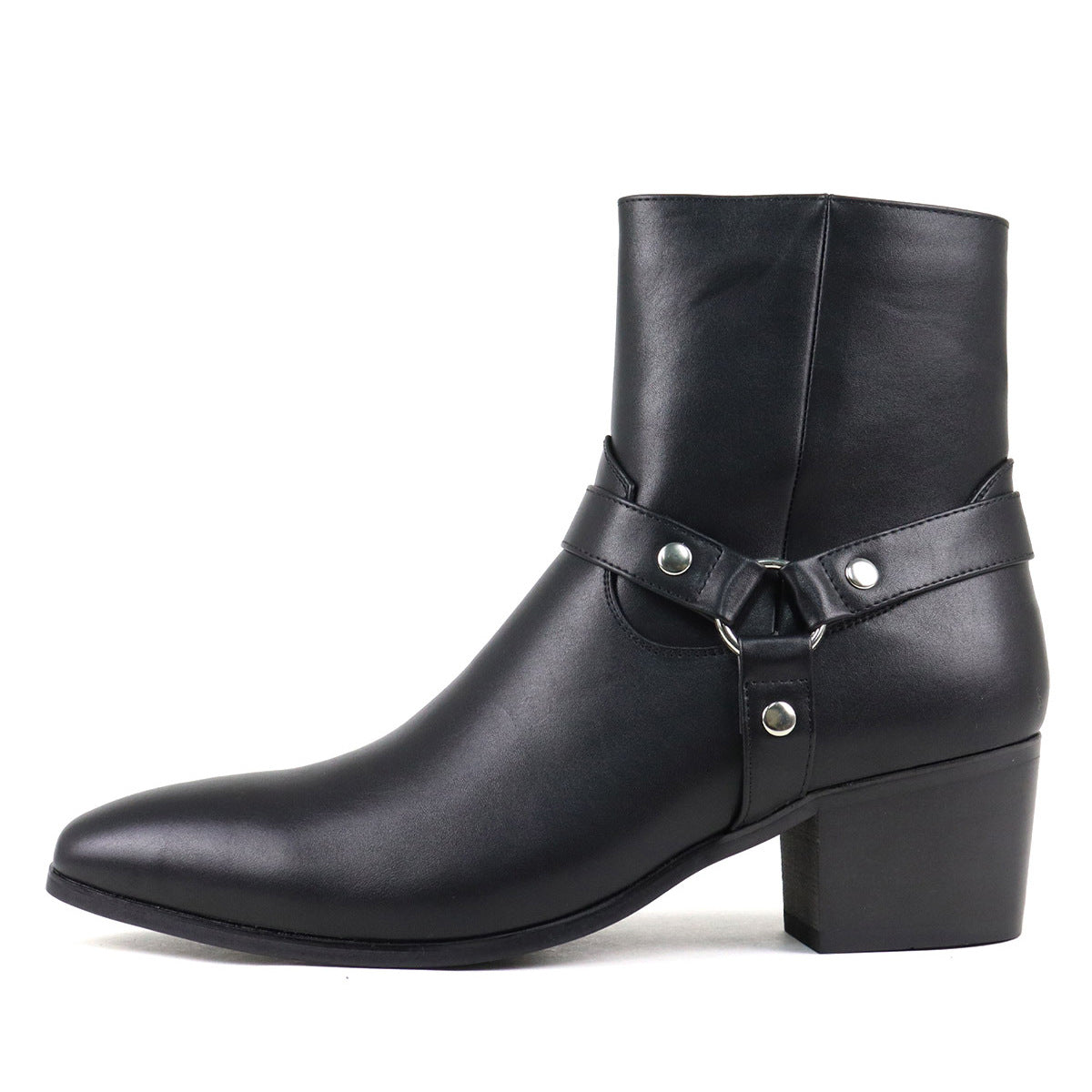 Men's Chelsea Boots Pointed Toe European and American Buckle British