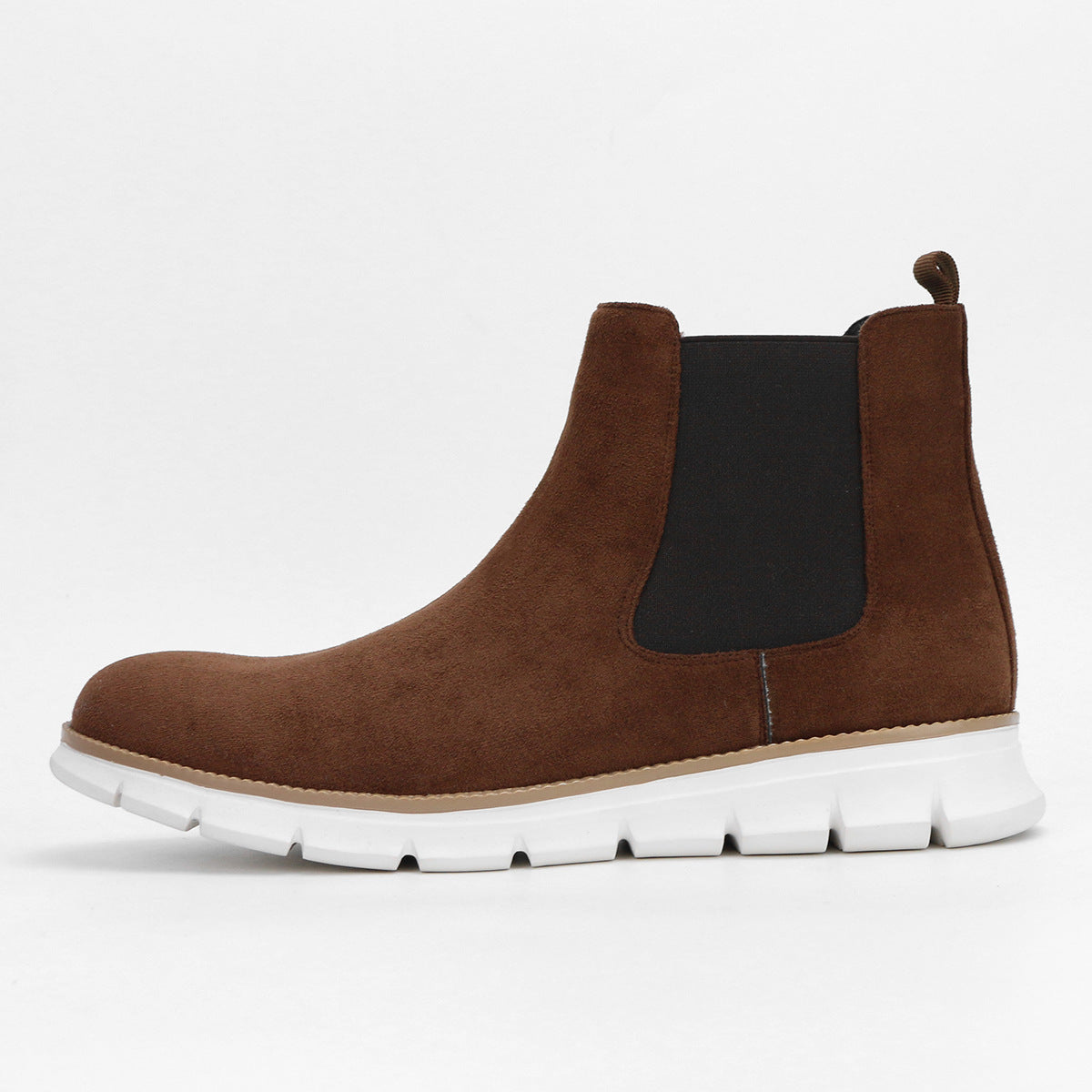 Plus Size Casual Chelsea Boots Men plaid Lightweight Ankle Boots