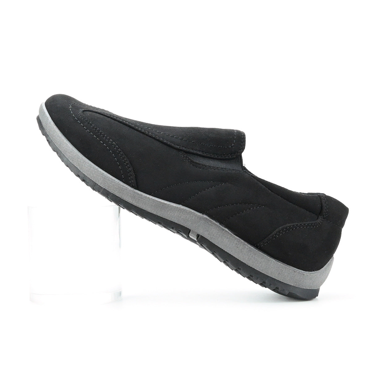 Men's Casual Soft Sole Leather Shoes Slip-on Comfortable Breathable Outdoor Walking Boots