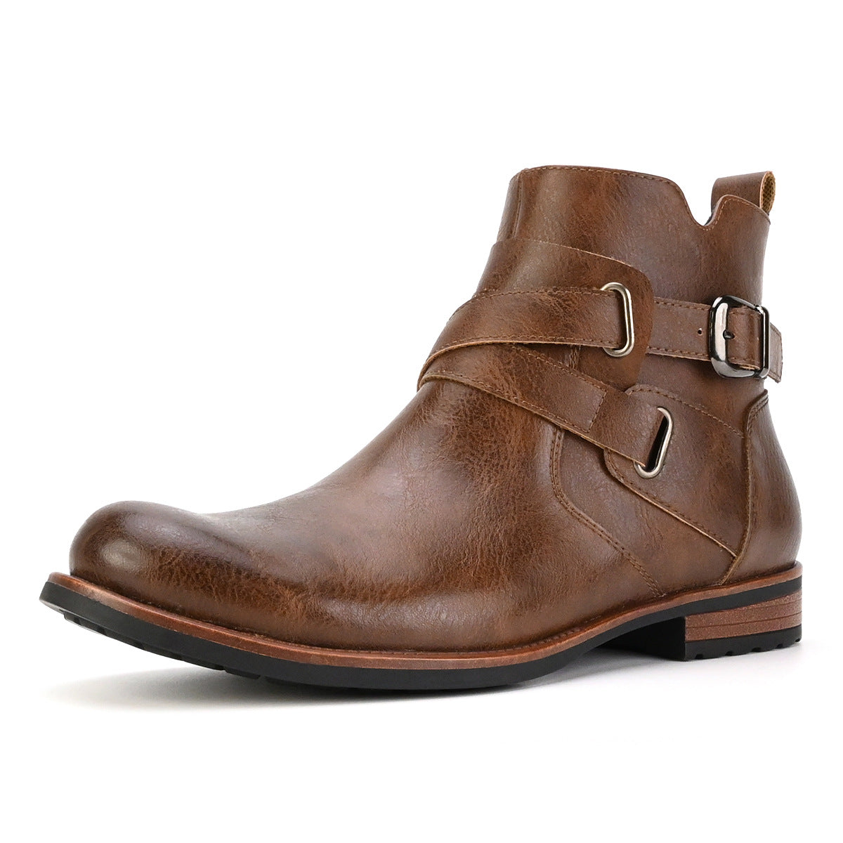 Men's British Style Low Heel Retro Boots Daily Leisure Boots