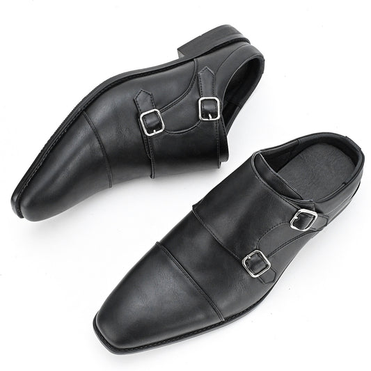 Men's Business Formal Shoes High-End Sense Personality Design Half Mules