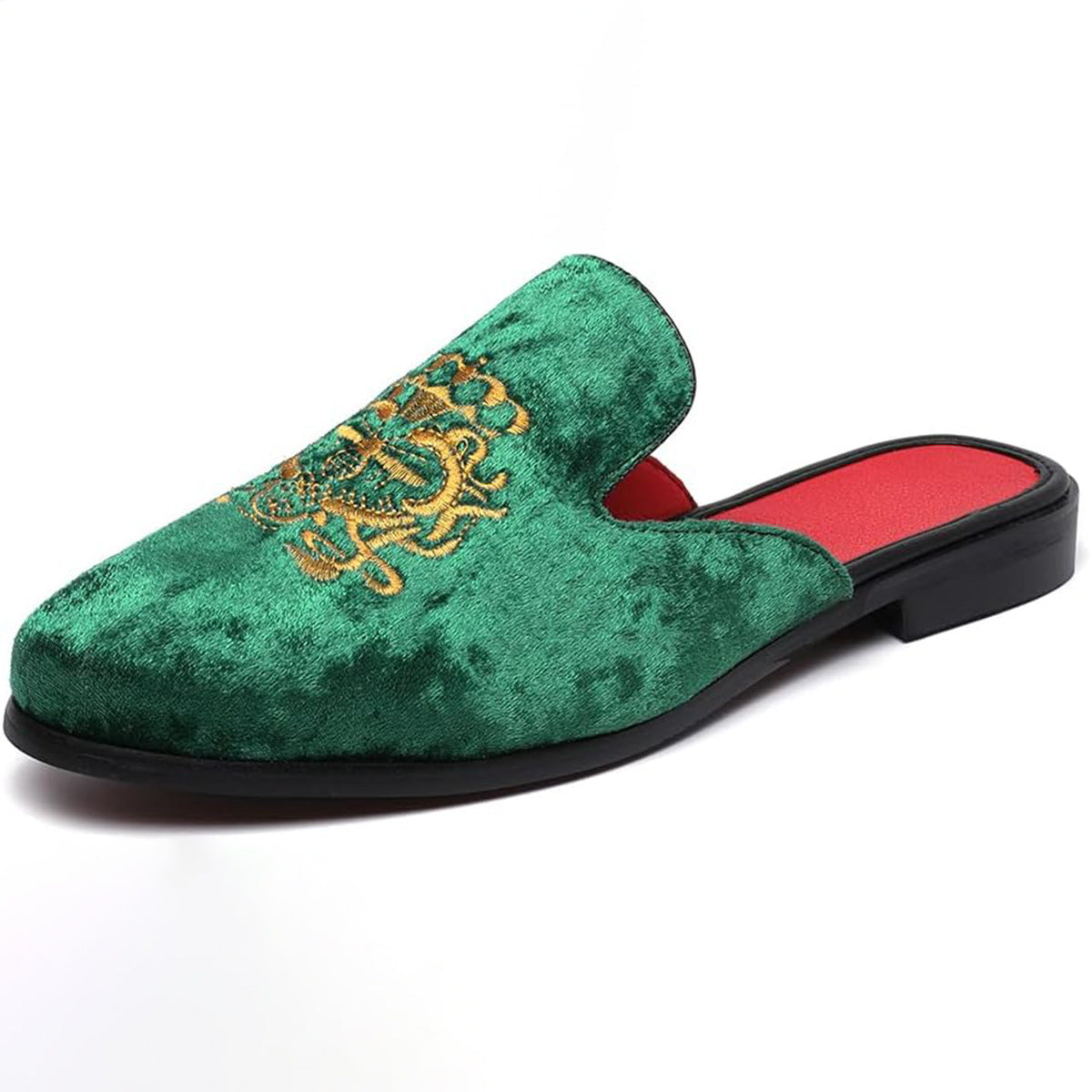 Men's Cross-Border Half Slippers Casual Fashion All-Matching Slip-on Casual Mules Loafers