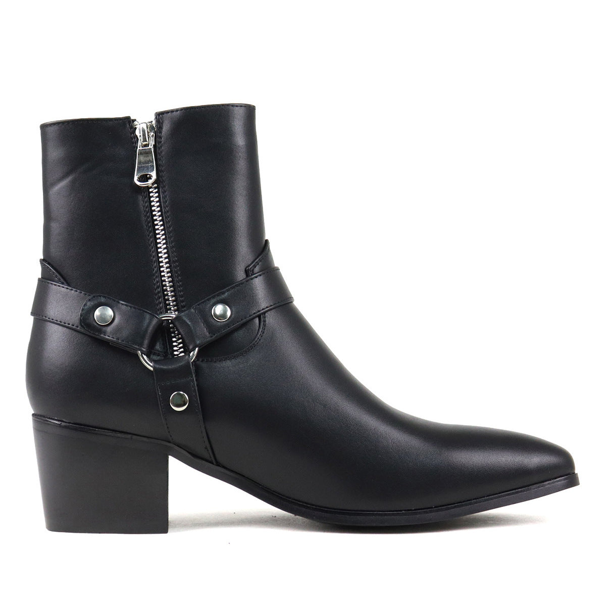 Men's Chelsea Boots Pointed Toe European and American Buckle British