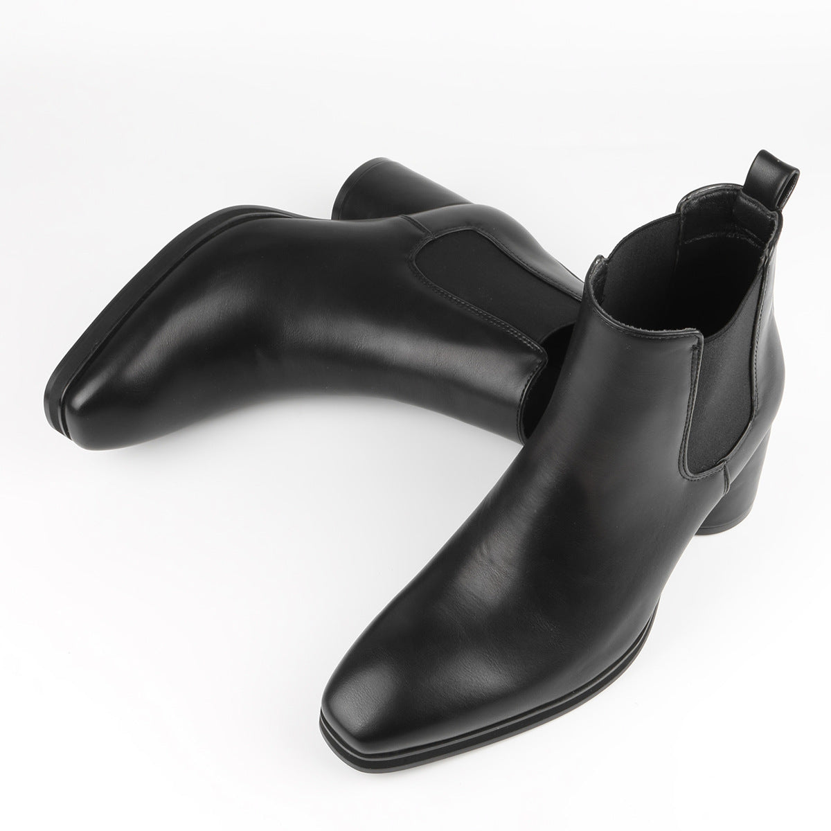Men's Chelsea Boots Fashion Gentleman British Style Height Increasing