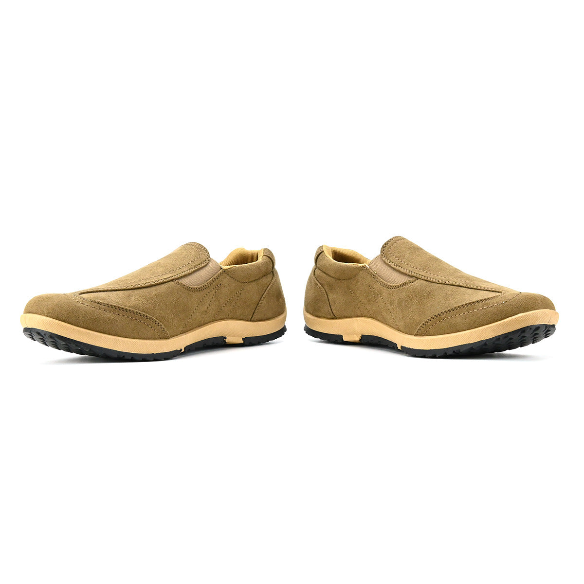 Men's Casual Soft Sole Leather Shoes Slip-on Comfortable Breathable Outdoor Walking Boots